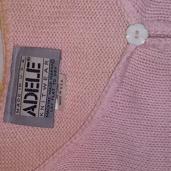 Vintage 80's,Very Sexy,Pretty Pink,Knit,Crop Top with Floral Button Detail💕 - Picture 8 of 12